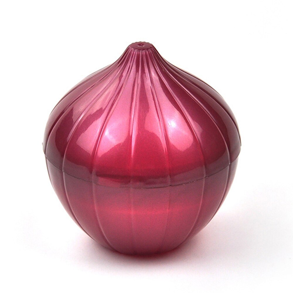 Creatieve Opbergdoos Voedsel Scherper Groente Containers Plastic Box Organizer Verse Opbergdoos TSLM2: red onion