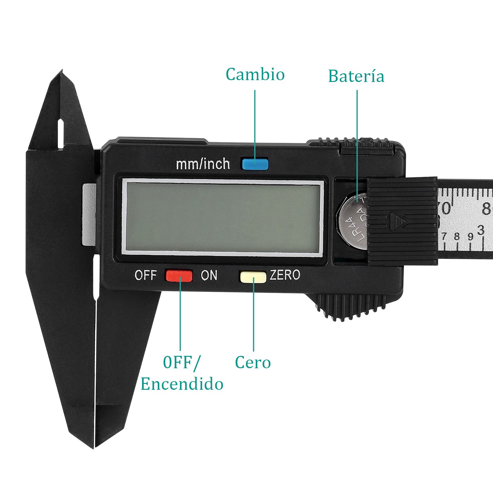 Digital Caliper Plastic Measuring Device Digital Vernier Caliper Stainless Steel Measuring Tool