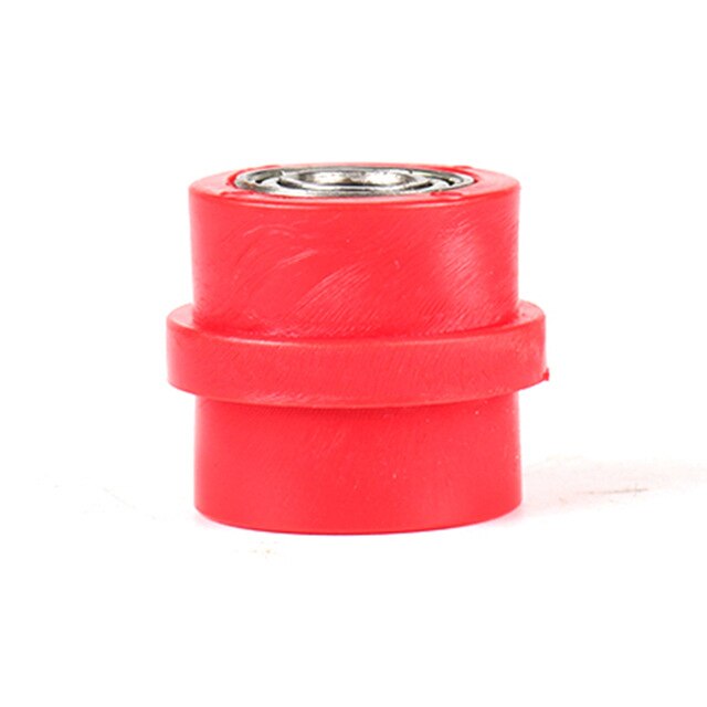 8mm 10mm concave aandrijfketting metalen plastic katrol rolgeleider spanner wielgeleider voor pit dirt straatfiets fietsen: Rood -10
