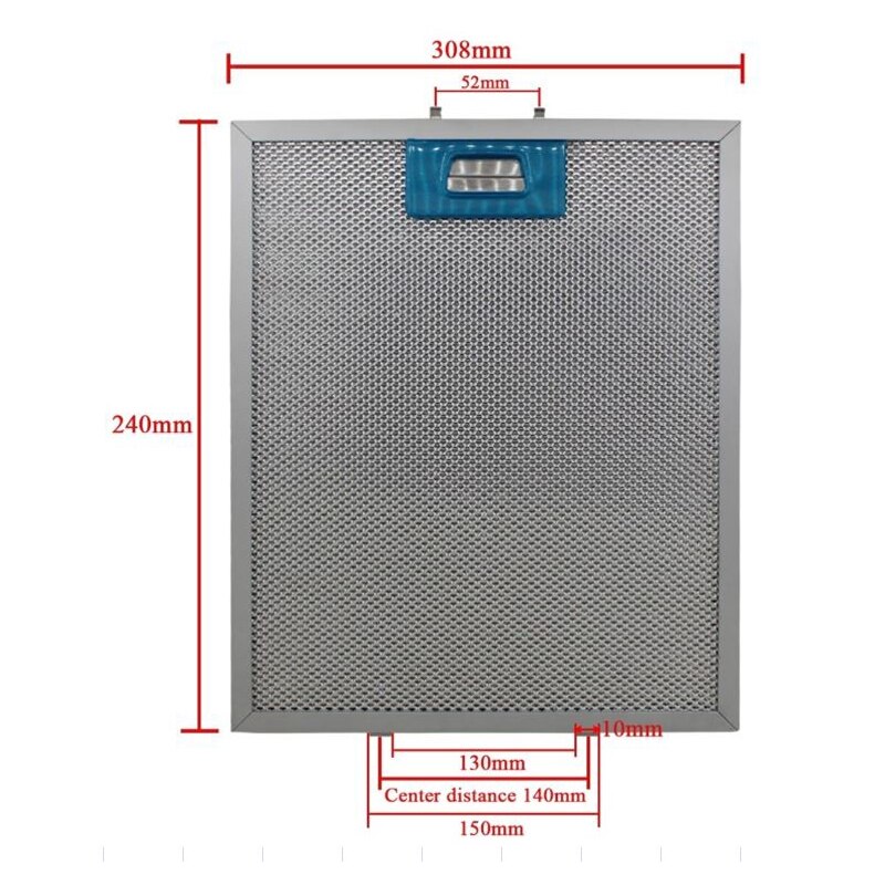 277X377 330X335 268X340 308X240 range hood filter Exhaust hood metal dust filter Cooker Hood Mesh Filter Metal Grease Filter