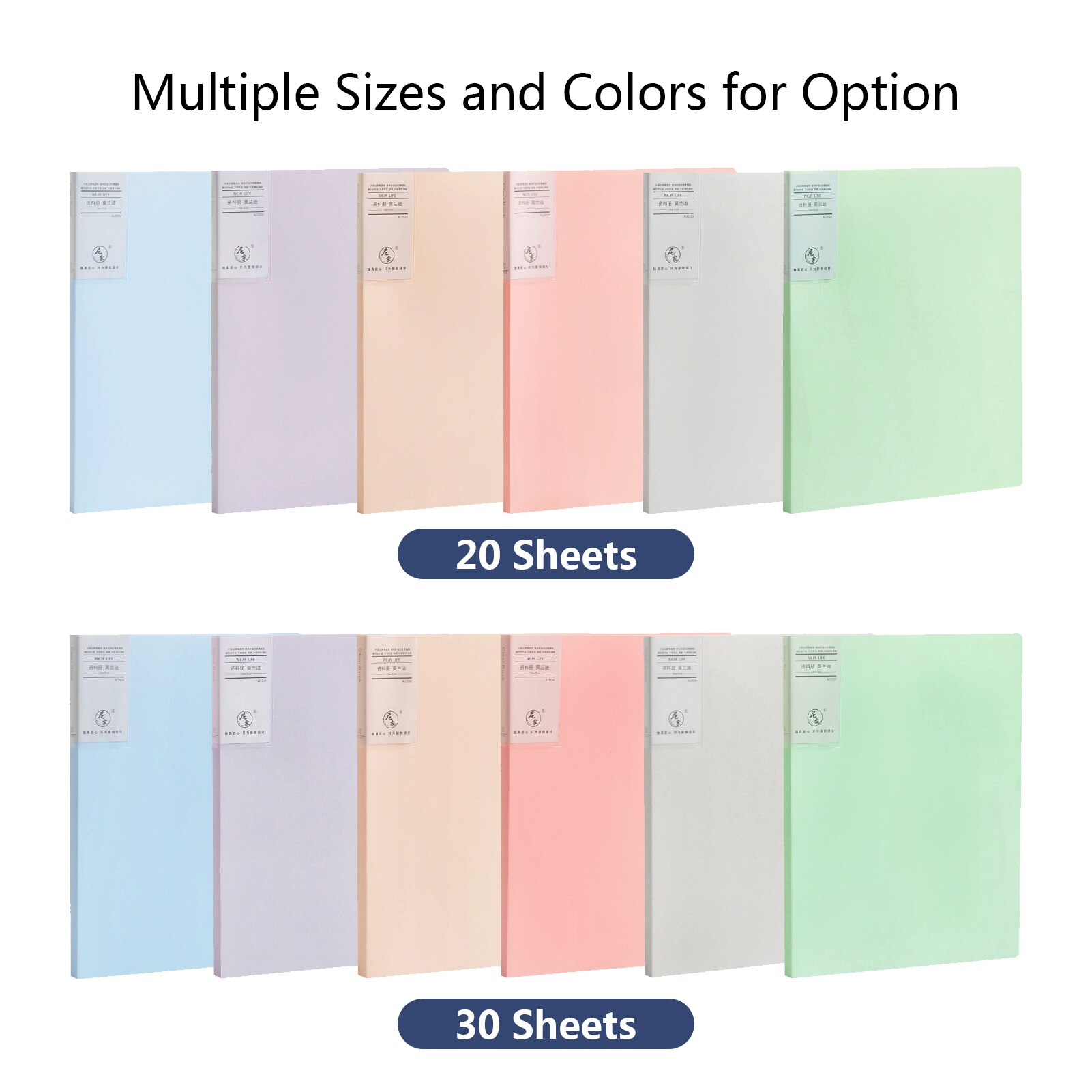 A4 Size Presentation Book Display Book Document Organizer Waterproof with 30-Pocket Sheet Protector for Business Office School