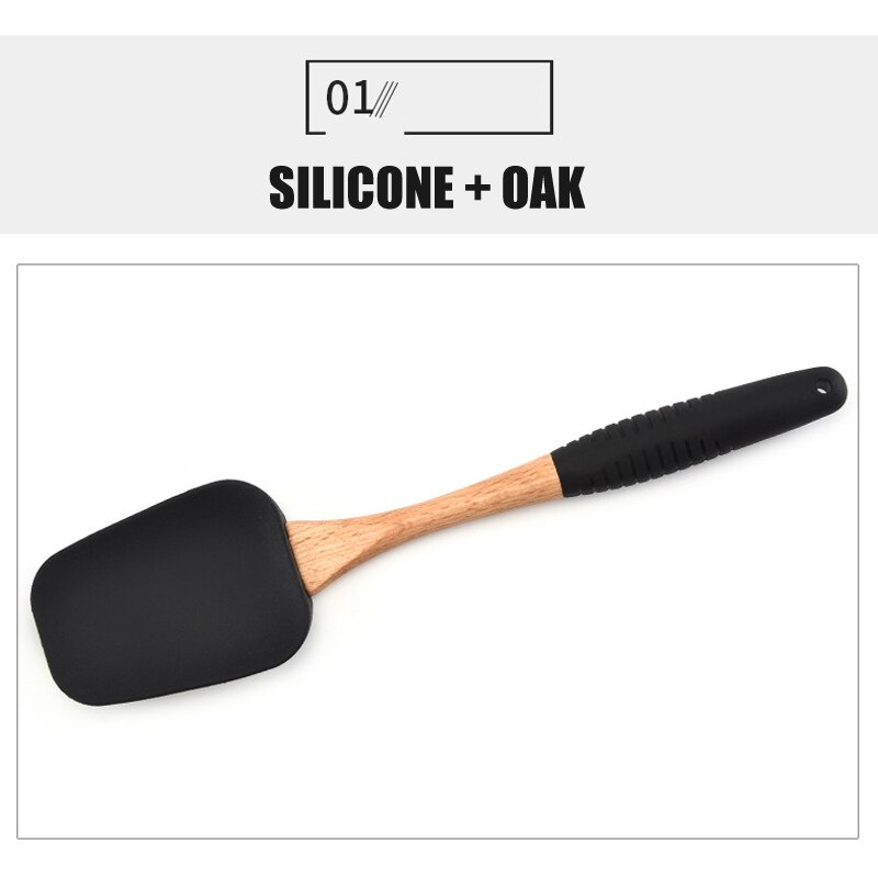 Silicone Non-stick Cooking Baking Utensils Tools Set Heat Resistant Spoon Spatula Egg Beaters Kitchen Accessories CNT 66