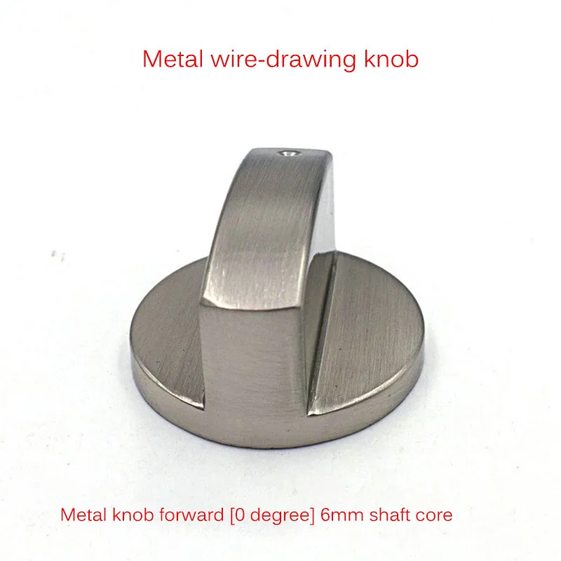 Gasfornuis Knoppen Fornuis Oven Schakelaar 6MM Gasfornuis Accessoires Montage Knop Universeel Zilver