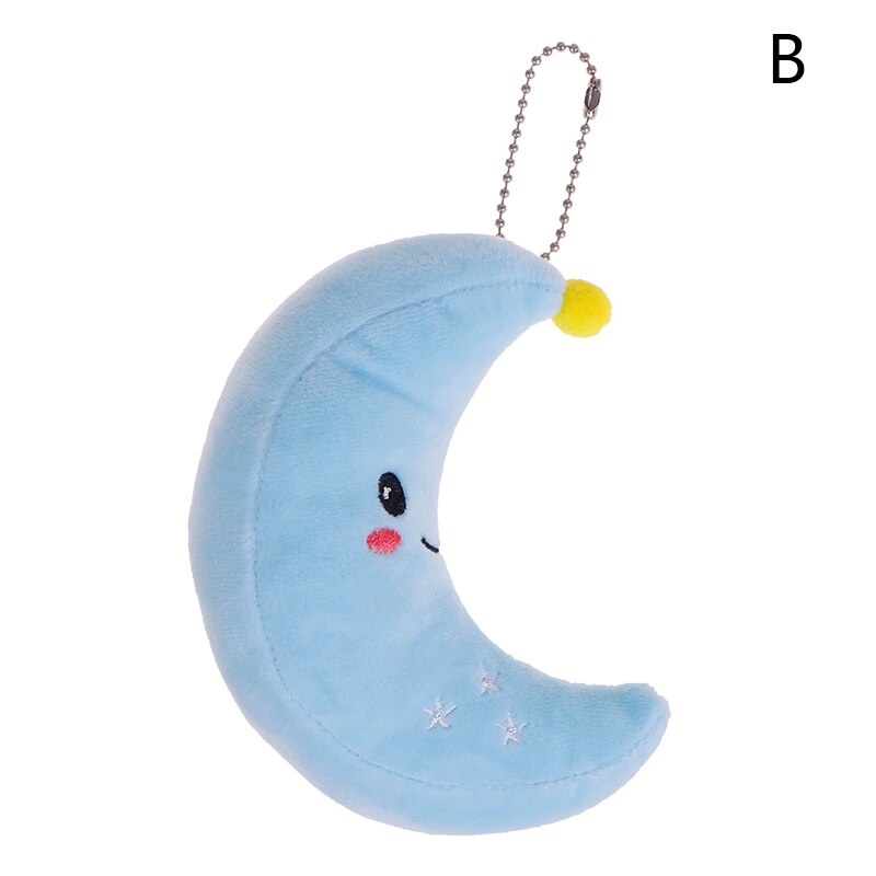 1PC dessin animé étoile lune soleil blanc nuage peluche pendentif doux jouets en peluche pour Bbay: B