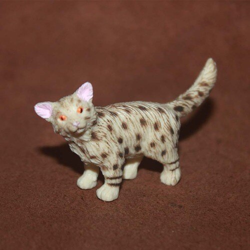 Simulation Pet Kleine Tier Katzen Modell Nette Mini Ägyptischen Mau Türkische Angora Abyssinian Miniaturen Action Figur Figuren Spielzeug: A