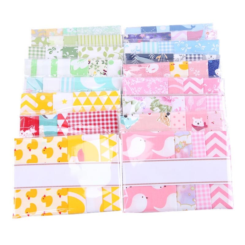 4 draps/ensemble 20x25CM coton Patchwork vêtements tissu accessoires de couture tissu d'impression florale matériel bricolage à la main couleur mélangée