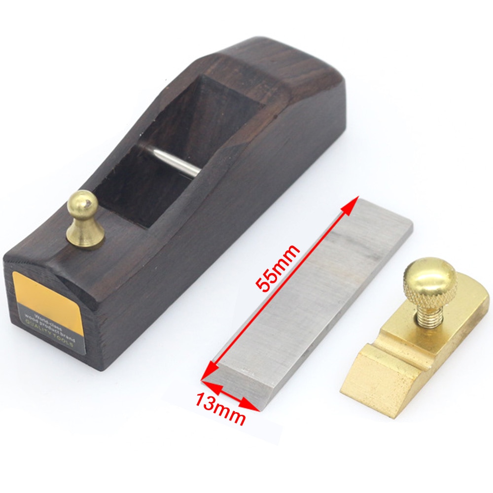 Ebony Wood Mini Light Plane Flat Bottom Planer DIY Carpentry Hand Edge Wood Planer Flat Bottom Trimming Plane K01053-055-A