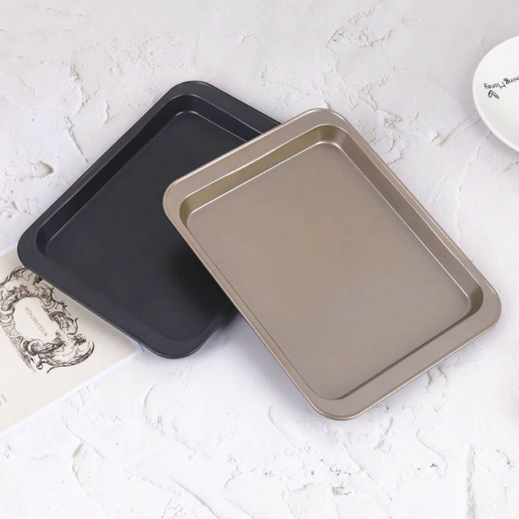 FenKicyen Stainless Steel Bakeware Rectangle Cake Baking Pans Cookie Biscuit Pastry Oven Tray Non-Stick Coating Baking Tray 1pcs