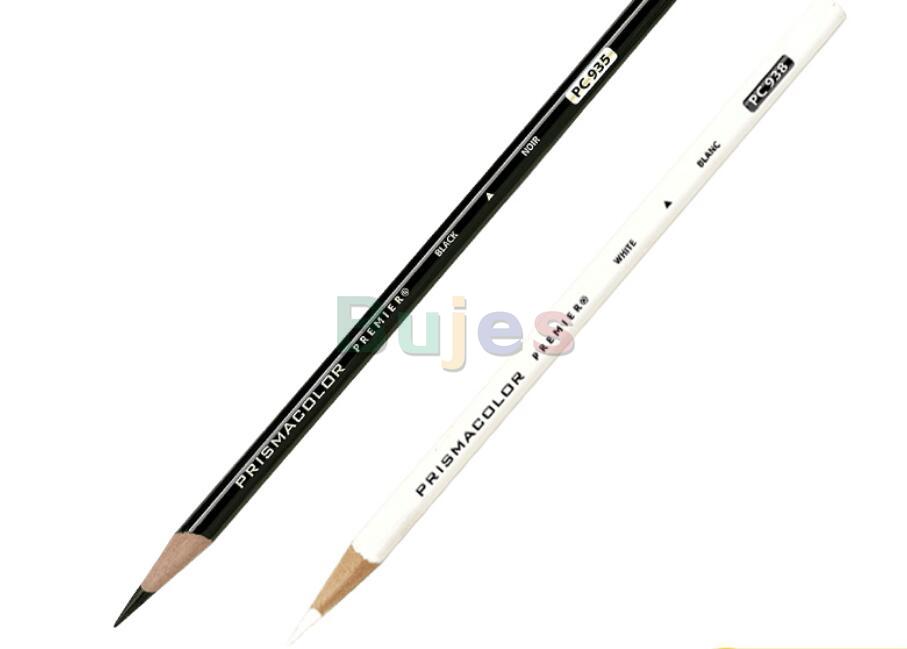 Prismacolor Premier Sketch Pencils Oily Color Pencil PC935 PC938 black white Pencils PC1077 Blending Color Pencils art Supplies: 3pc PC935 3PC PC938