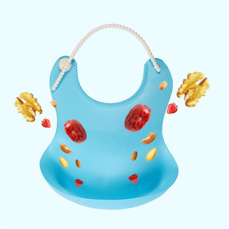 Bavaglini alla moda in silicone bavaglino impermeabile per neonati bavaglino solido regolabile diversi stili di bavaglini per bambini