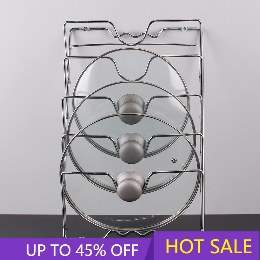 Multifunctionele Keuken Pot Deksel Opbergrek Geschikt Voor Keuken Kasten, Met 5 Vakken: Default Title