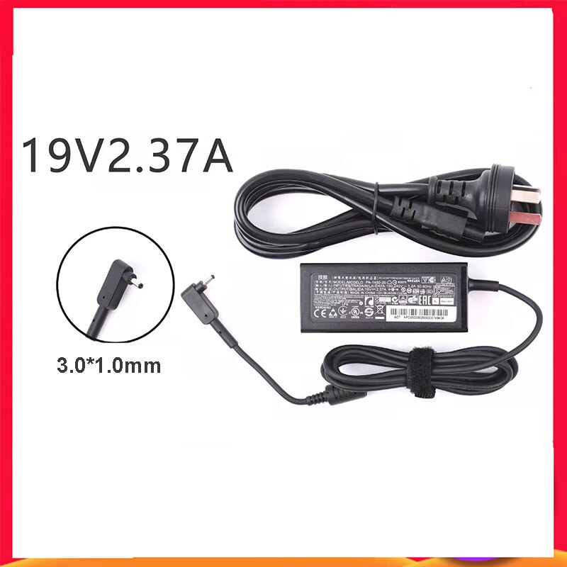 Charger for Acer 19V 2.37A 45W Laptop Ac Power Adapter Charger for-Acer Aspire S7 391 V3-371 A13-045N2A PA-1450-26 ES1-512-P84G