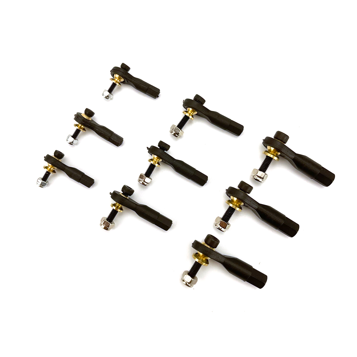 10Pcs M2 M2.5 M3 Nylon Metal Ball Joint Link with Screw Assemblies Set Rod End for RC Airplane Model Toy Car Truck Buggy Parts