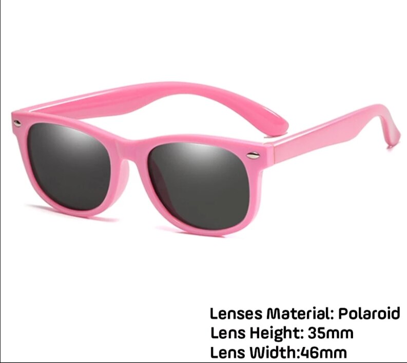 Kids Gepolariseerde Zonnebril TR90 Jongens Meisjes Zonnebril Siliconen Veiligheidsbril Cadeau Voor Kinderen Baby UV400 Eyewear: 16