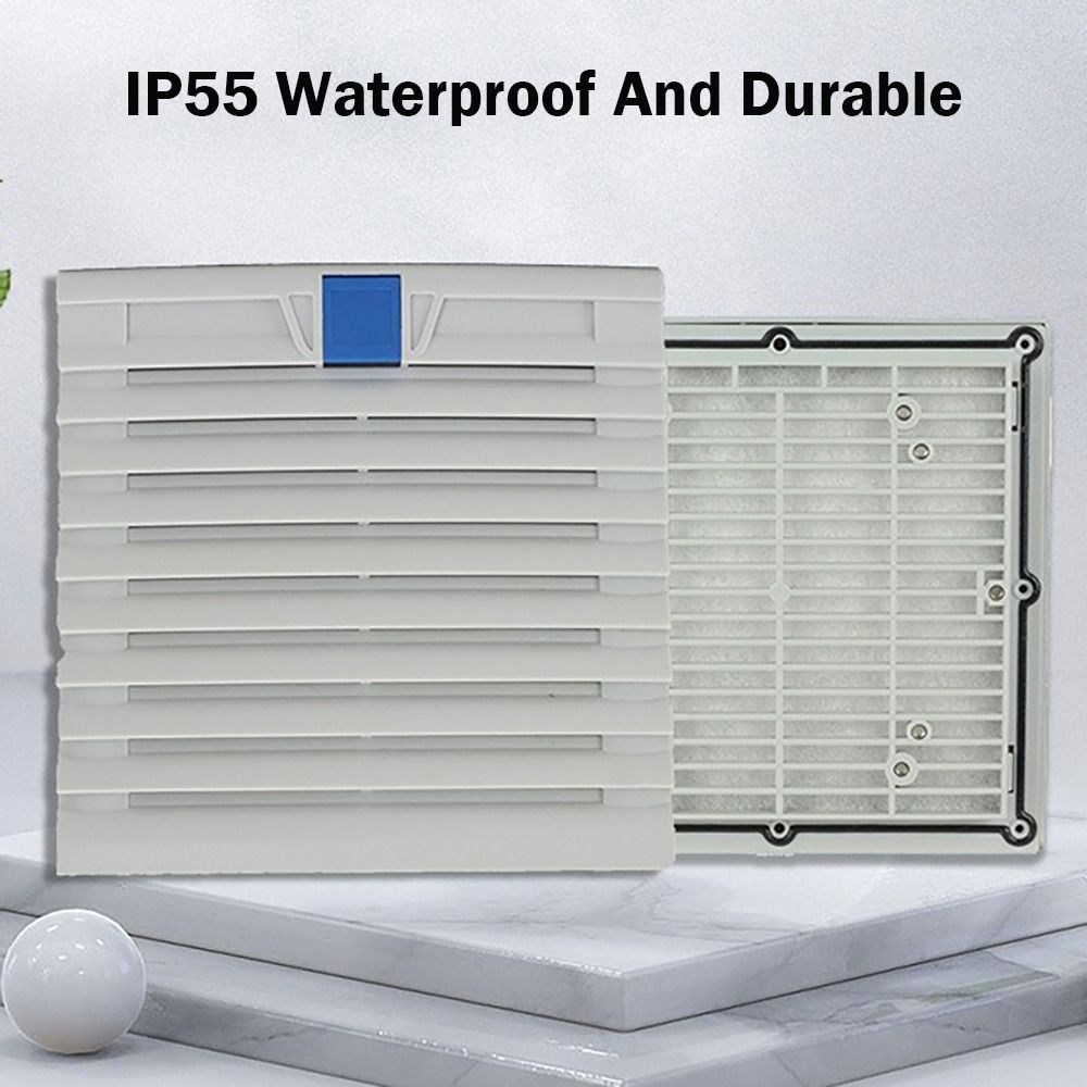 system wentylacji powietrza ABS Szafka Wentylacja Filtr Biały Bez Wentylatora Wentylator Filtr Pyłoszczelna Kratka