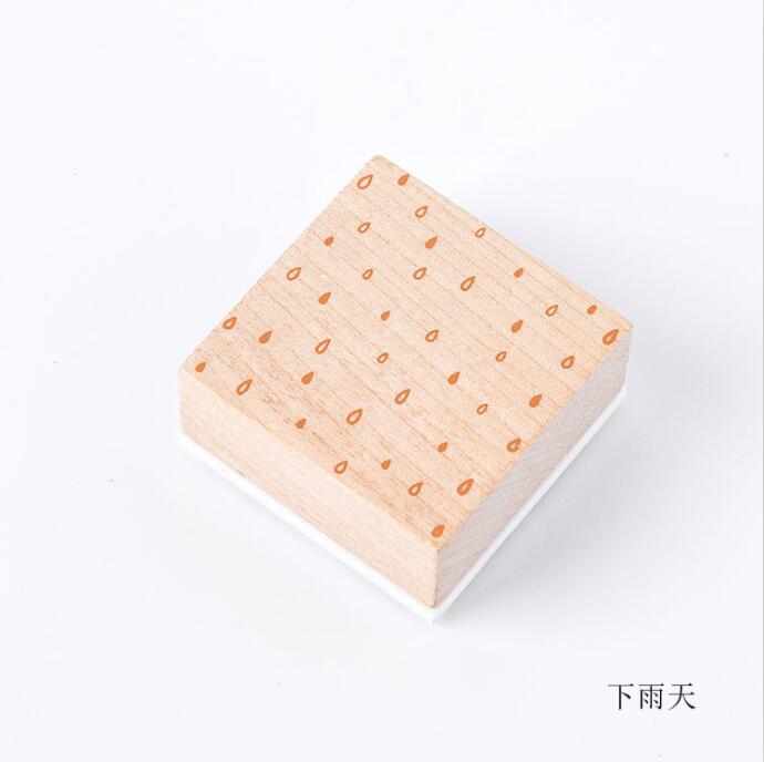 XINAHER, sello Vintage de decoración de cuaderno con Árbol de pájaros, sellos de goma madera para scrapbooking, papelería DIY, sello estándar artesanal: E