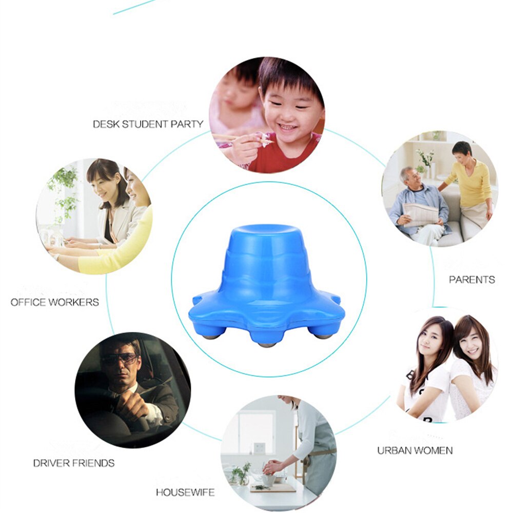 Mini handheld rolo bola corpo massageador muscular relaxar alívio da dor anti celulite ferramenta para o pescoço de volta ombro nádegas cuidados saúde