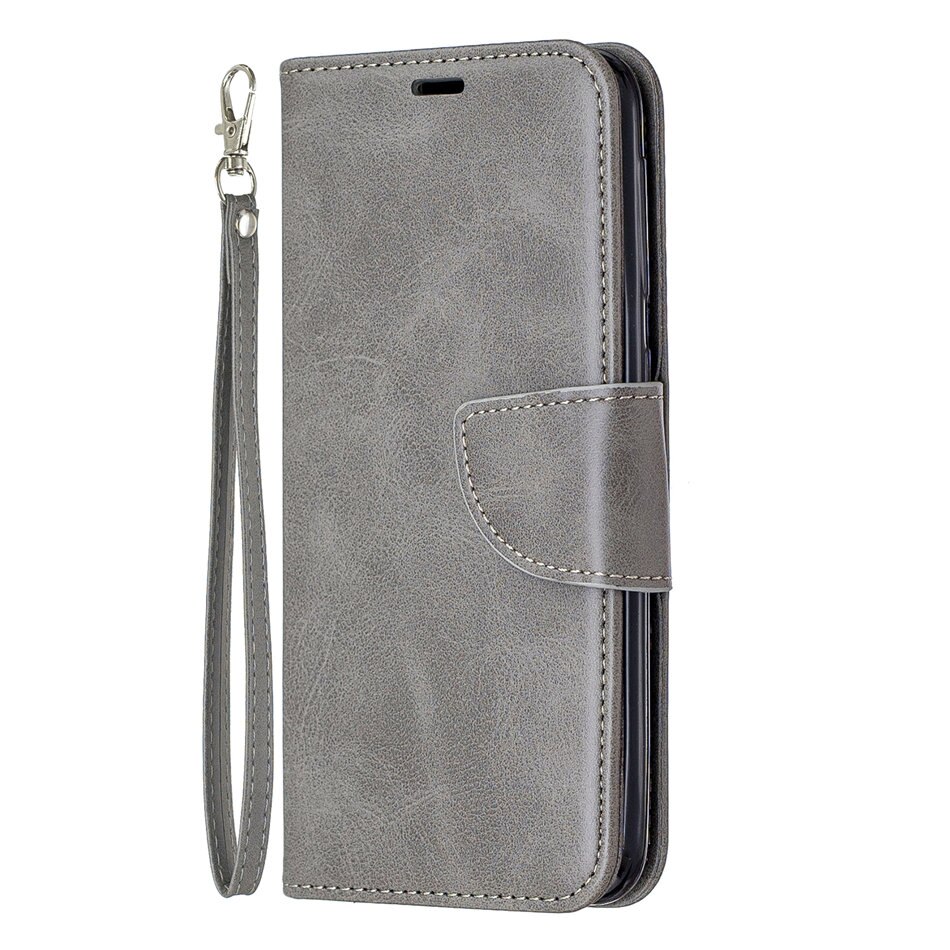 Männer Handy Holster Für Abdeckung Samsung Galaxy A530 A5 A520 A5 A320 A3 Weibliche Telefon Taschen leder Fall E07F: For A320 A3 2017 / Gray