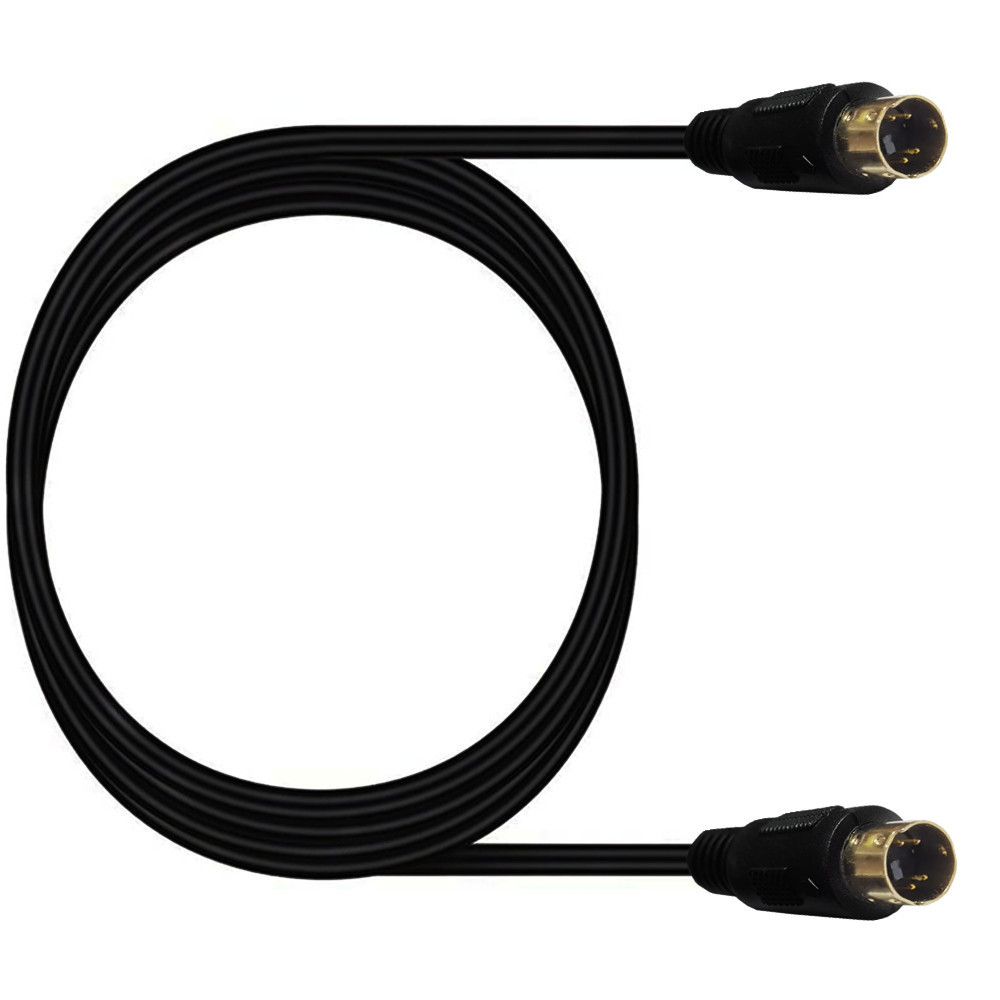 S-videokabel mini-din 4- stiftskabel hane till hane/hona guldpläterad kontakt kompatibel för dvd-, dss- och vcr-mottagare, dvr- och pvr-spelare