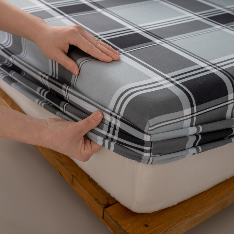 Einfache Kunst Bettdecke atmungsaktive Spann betttuch bedruckte Bettlaken Heimat Bettwäsche 90x200 Matratzen schoner Sabanas (kein Kissen bezug): 250cm*200cm / Schwarz