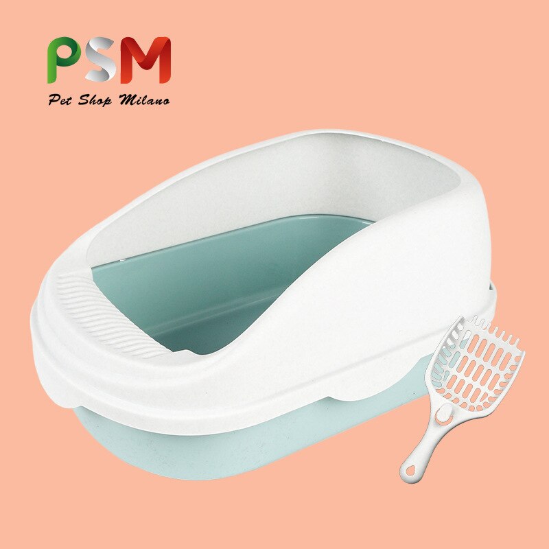 PSM Kit de adiestramiento de arenero gato cerrado, bandeja de plástico para arena de gatos, arenero gato, pala para arena para gatos, limpieza extraíble