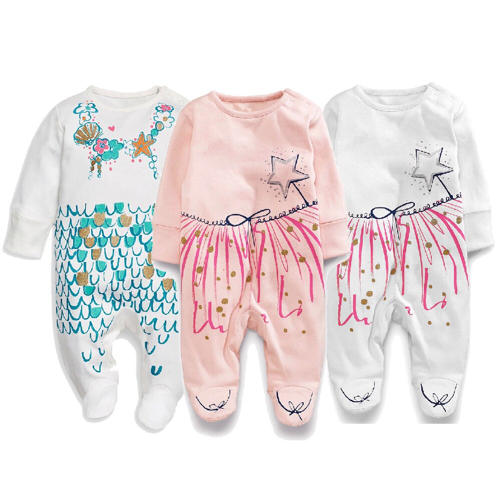 Baby Meisjes Jongens Betaalde Jumpsuit Romper Pajiamas