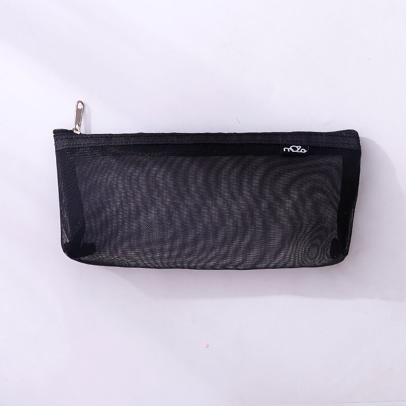 Simple Transparent Mesh Pencil Case Office Student Pencil Cases Nylon Kalem Kutusu School Supplies Pen Box Astuccio Scuola