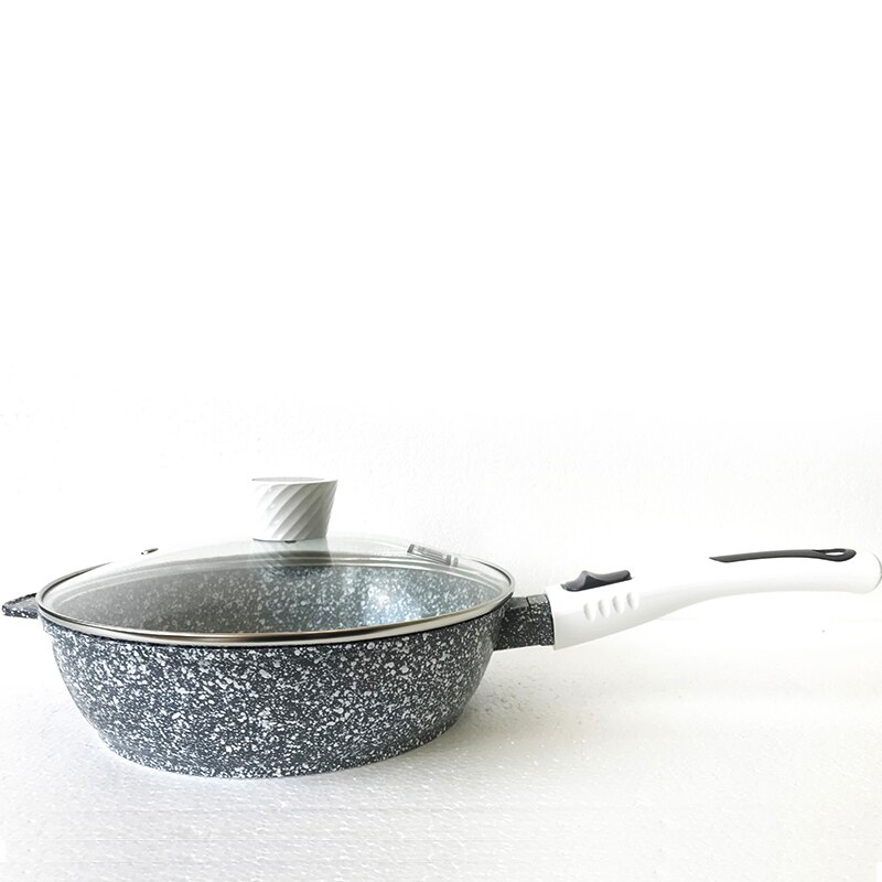 Baizheng ceramic coating No-smoke non stick pot frying pan homeBurger Eggs Ham Pan Cake Maker Frying Pan use cookware Breakfast