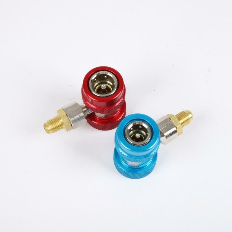 Car Auto Freon R134A H/L Quick Coupler Adapters Air Conditioning Refrigerant Adjustable A/C manifold gauge set QC-ML
