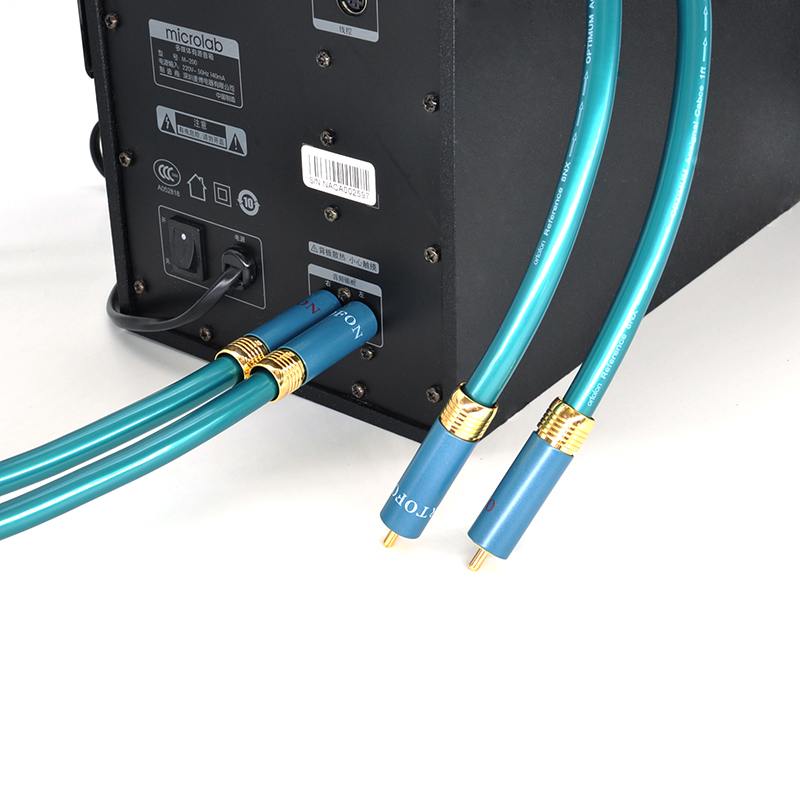 Hifi A55 Ortofon RCA Cable Hi-end CD Amplifier Interconnect 2RCA to 2RCA Male Audio Cable