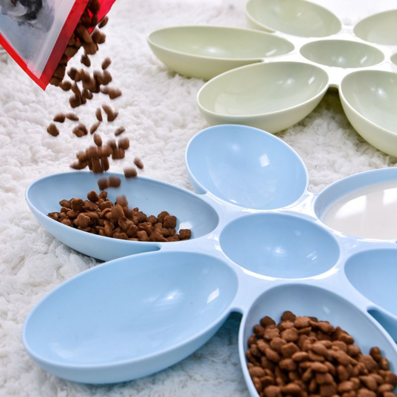 Bol d&#39;alimentation en eau pour animaux de compagnie 6 en 1, bol d&#39;alimentation pour petits chiens, chiot, chat, alimentation lente, plat de régime sain, fournitures pour animaux de compagnie C42