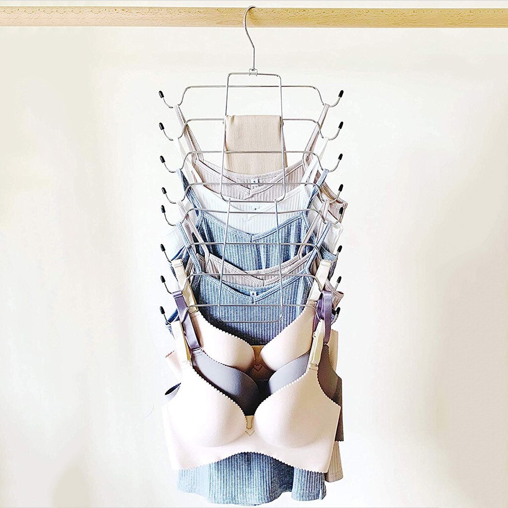 Multi-layer Newest Foldable Pant rack shelves Stainless Steel Clothes Hangers Multi-functional Wardrobe Magic Hanger