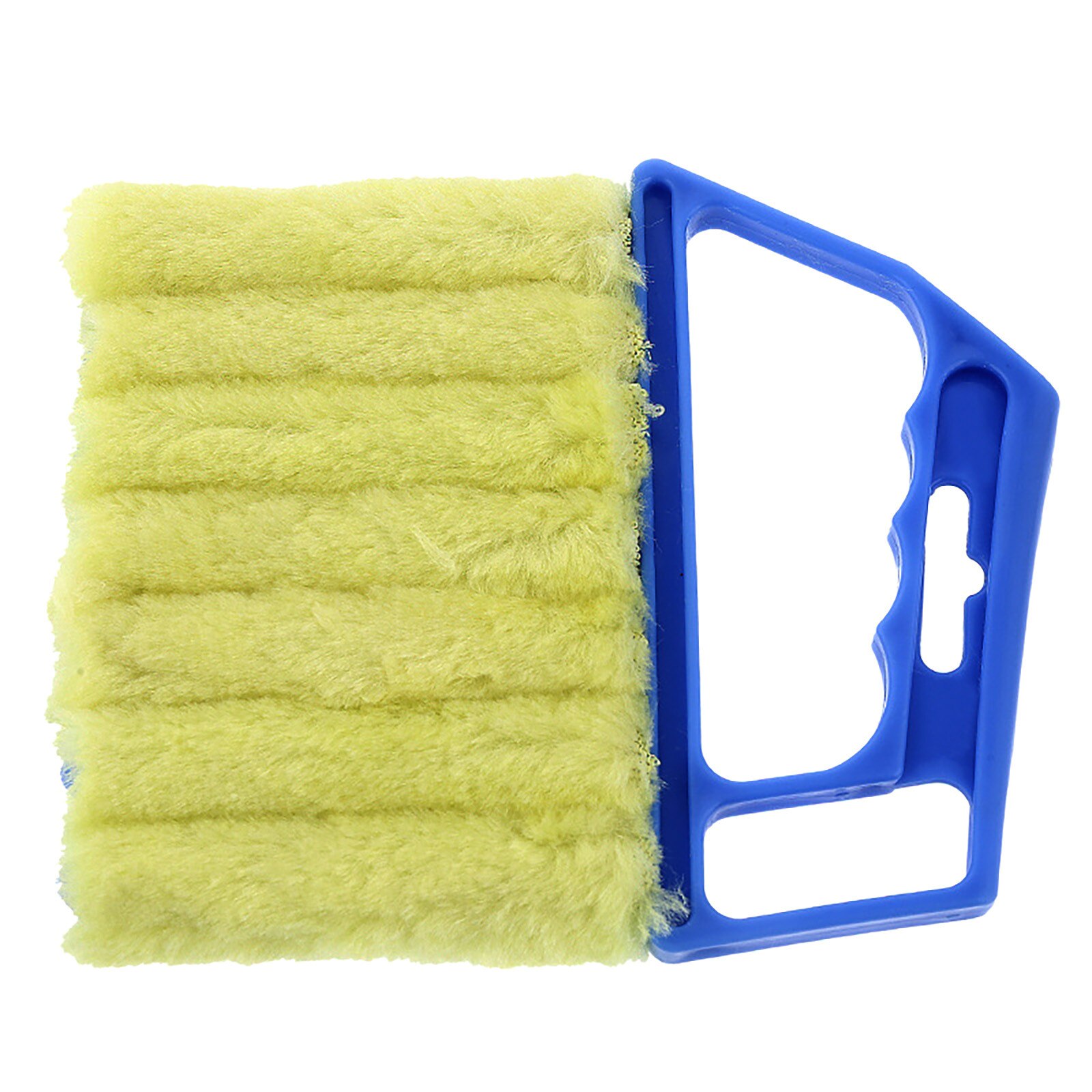 Brosse de nettoyage de stores vénitiens en microfibre, nettoyeur de poussière à lamelles, Clip plumeau de climatiseur de fenêtre, brosse de nettoyage, # YY: Bleu