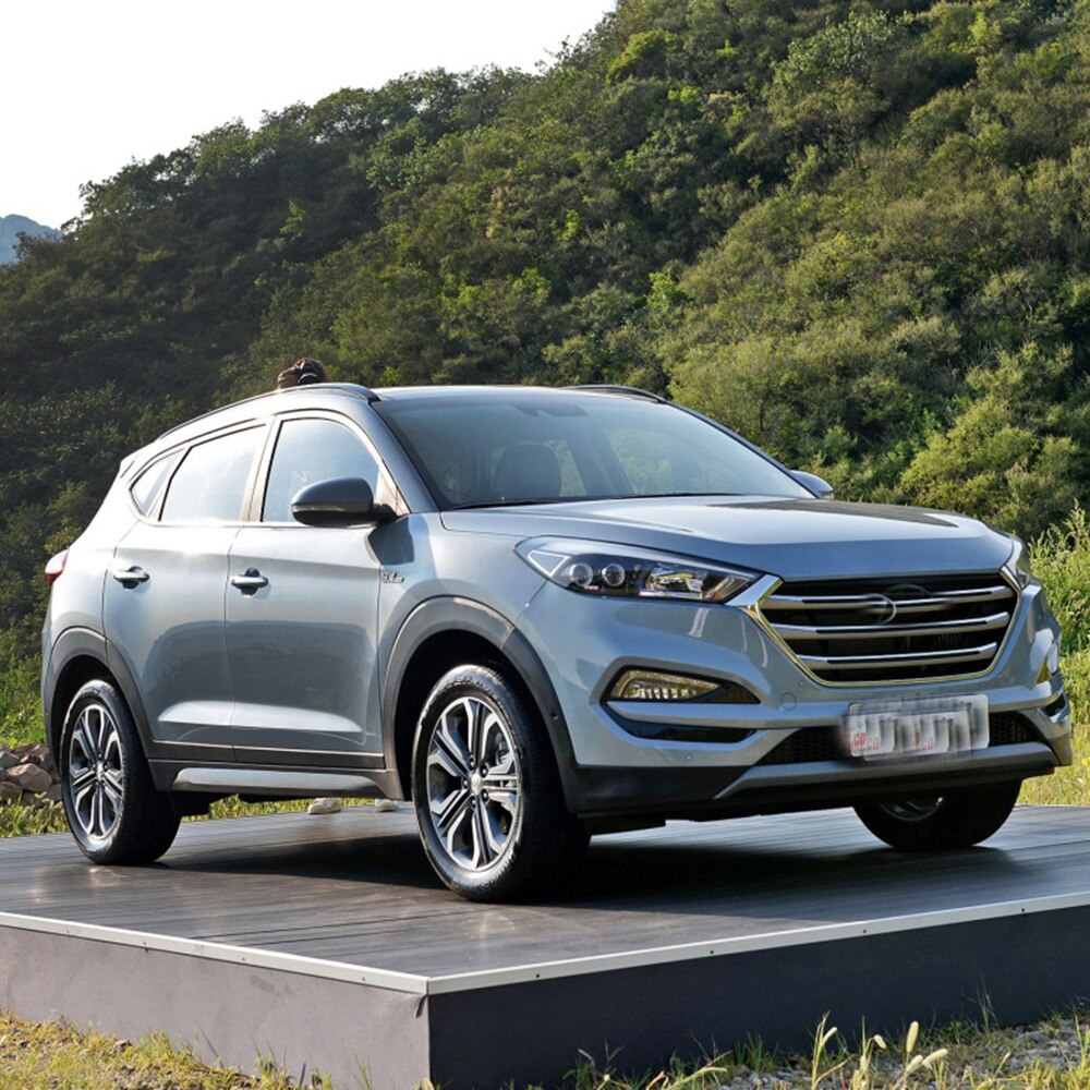 2 stk hoveddør krom udvendigt dørhåndtag lille knapkontakt til hyundai tucson 82651 d 3710 82661 d 3710