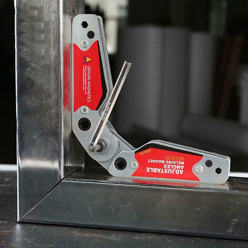 Magnetic Welding Holder Adjustable Angles 20-200 Magnets Angle Clamp Locator Tools with Hex Wrench WWO66