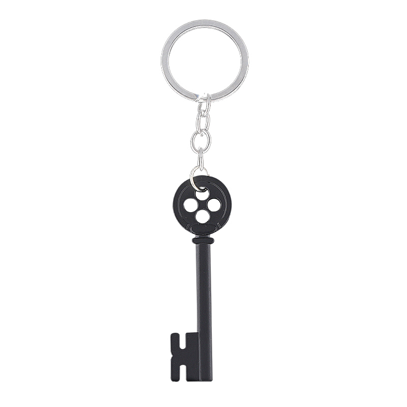Film Coraline Halskette Grüner Sichtstein Anhänger Halskette Seilkette Schwarzes Skelett Schlüsselhalsband Libelle Haarnadel Schmuck: Stahl farbe