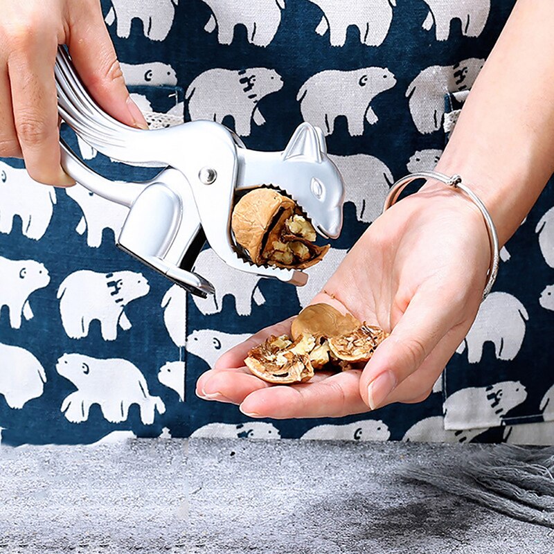 Pinza larga para galletas de nogal, pinza para nueces, avellanas, herramienta de cocina para nueces de Brasil