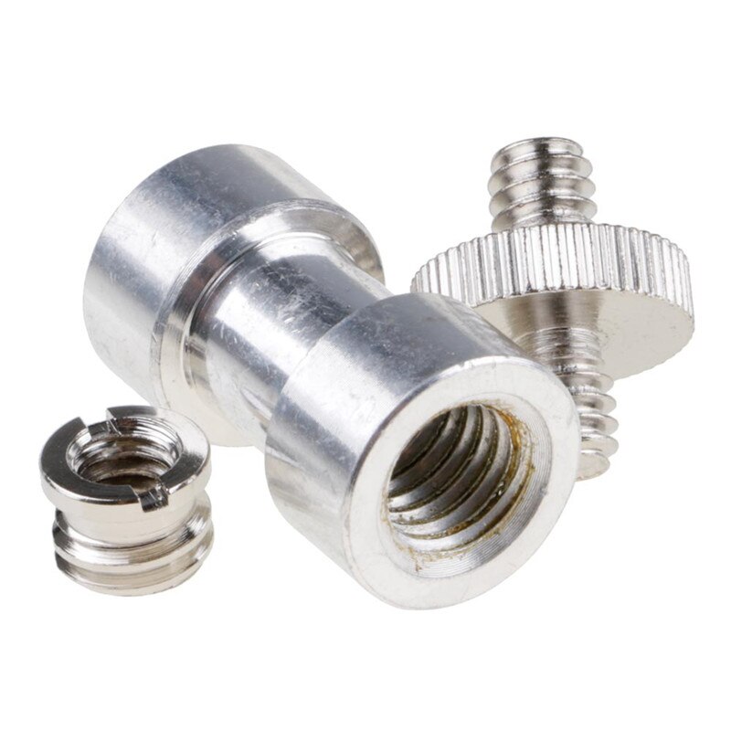 1/4 Tripod Screw Adapter to Light Stand Umbrella Holder Camera Mount Set