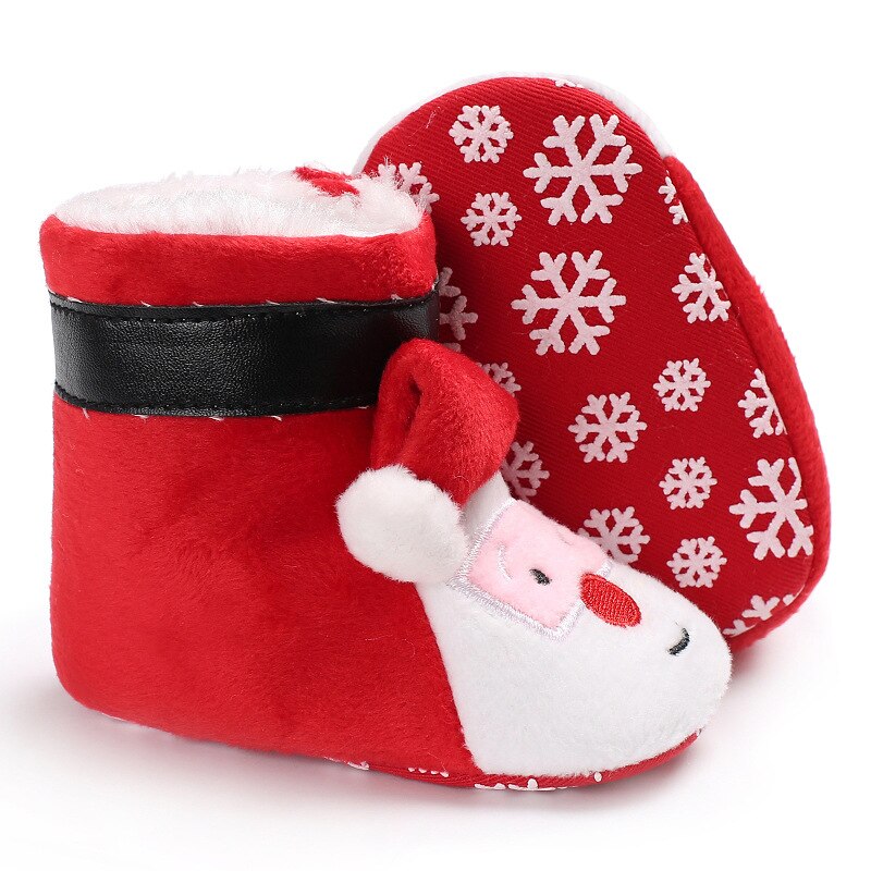 Winter Weihnachten Baby Schuhe Santa Claus Baby Erste Wanderer Baby Schnee Stiefel Kleinkinder Anti-Unterhose Baby Junge Mädchen Schuhe DS19