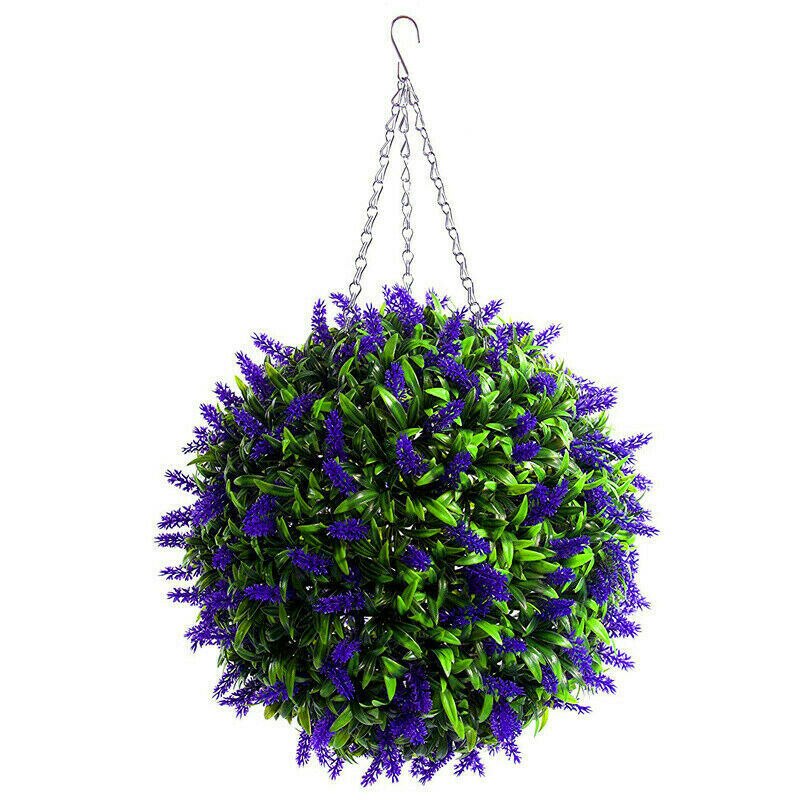 Hängen Topiary Ball Lavendel Künstliche Garten Blu... Vicedeal