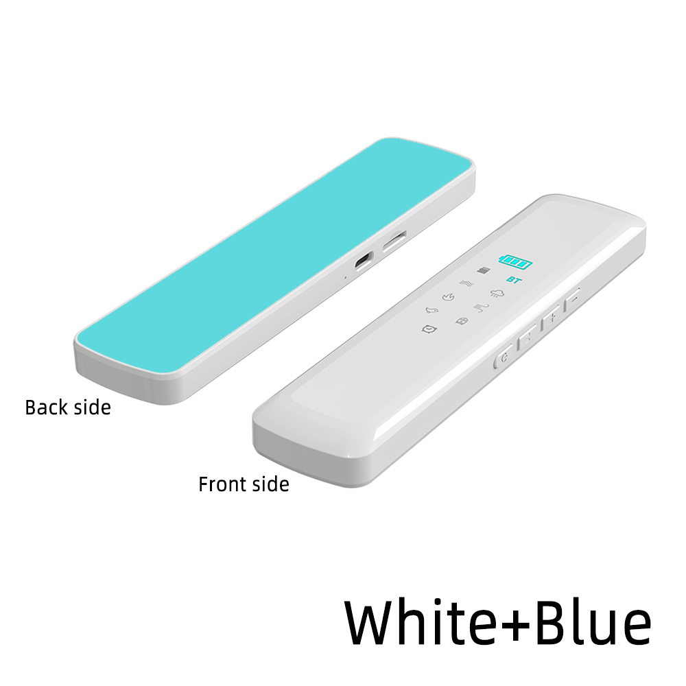 Altavoz debajo de la almohada, Mini caja de sonido de conducción ósea con Bluetooth, barra de sonido de graves estéreo inalámbrica, mejora el sueño, altavoz de ruido blanco: Azul cielo