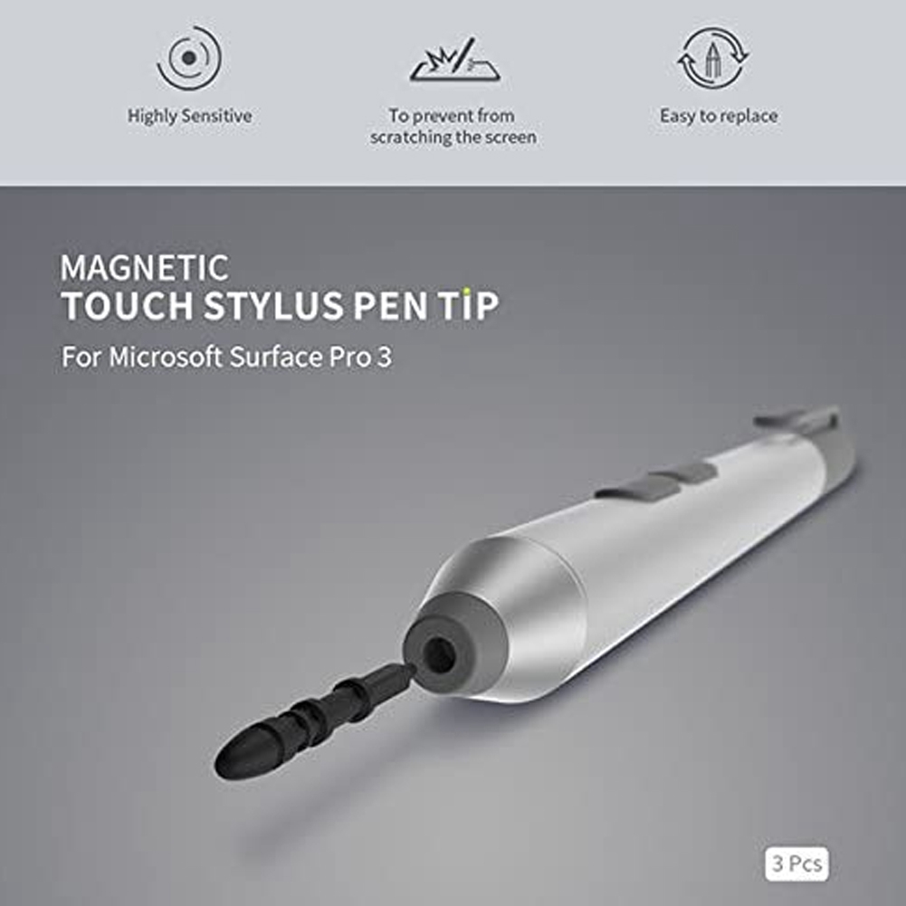 3 Pak Voor Oppervlakte Pro 3 Pen Tip 3Pcs Vervangende Tips Navulling Voor Oppervlakte Pro 3 Contact Stylus Pen