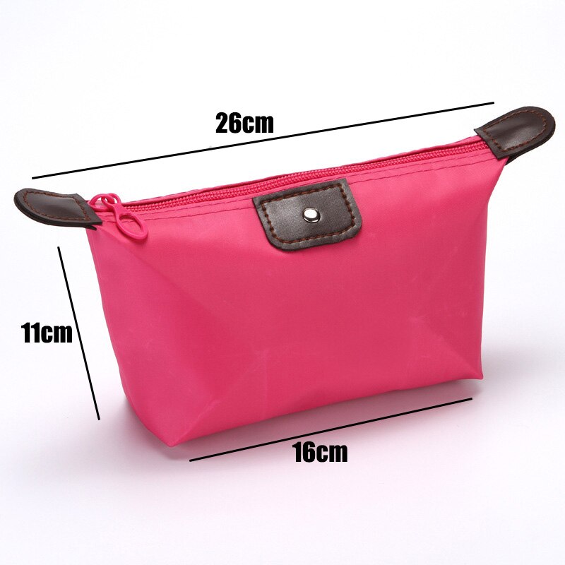 Bolsa de viaje a prueba de golpes, Cargador USB Digital, funda para auriculares, organizador de cosméticos, bolsa de accesorios: Rose red