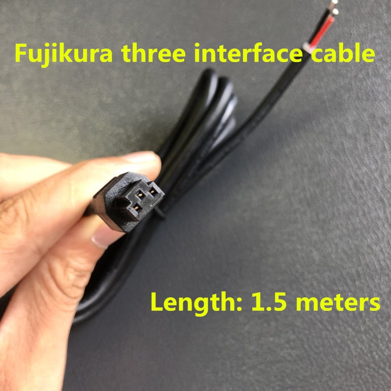 Fujikura-Adaptador de empalmador de fusión de fibra, cable de interfaz de tres orificios CC para FSM-70S 60S 50S 80S 62S 70R 60R, empalmador de fusión de fibra