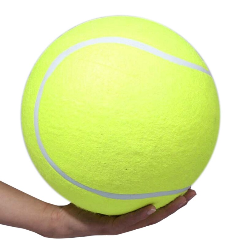 Pelota tenis gigante para mascotas, juguete de firma JUMBO, bola de tenis grande, 24 CM,