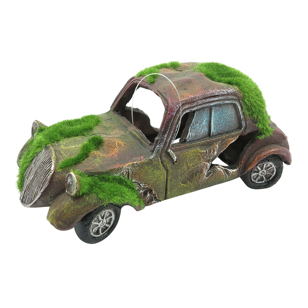 1pc mos decoratieve veilige niet-giftige imitatie oude auto ornament aquarium decoratie aquarium ornament decoratie: Default Title