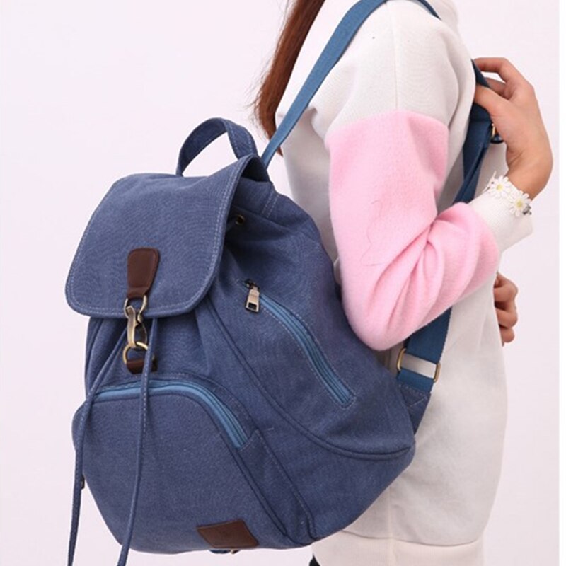 Vrouwelijke Vrouwen Canvas Rugzak Preppy Stijl School Lady Girl Student School Laptoptas Mochila Bolsas