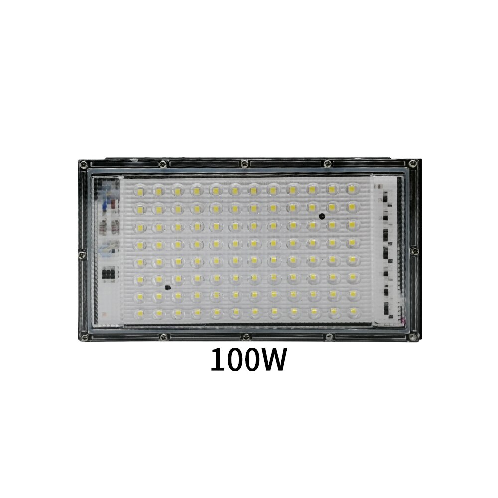 50W 100W Led Floodlight Solar Light Waterproof Outdoor LED Reflector Light Garden Lamp AC 220V-240V Spotlight Street Lighting: 100W-cold white