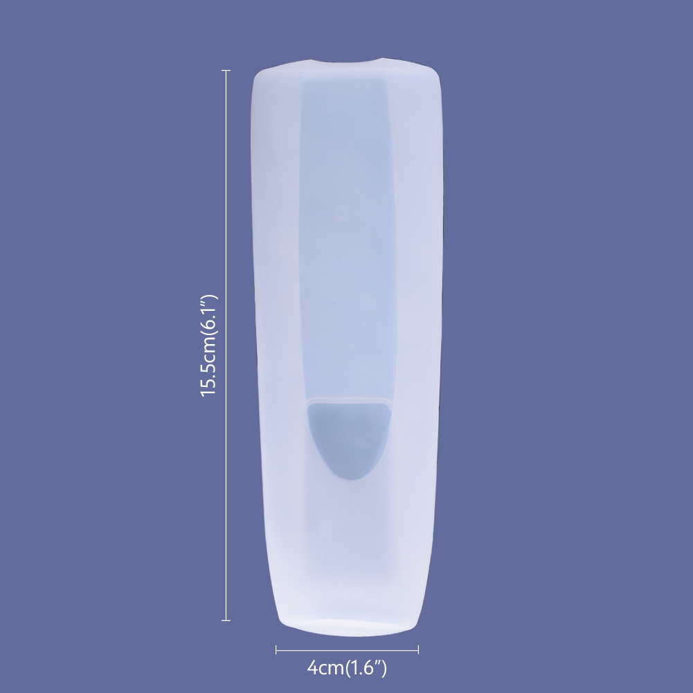 1PCS Remote Control Cover Silicone Transparent TV Remote Control Case Air Conditioning Dust Protect Storage Bag: 15.5x4 he
