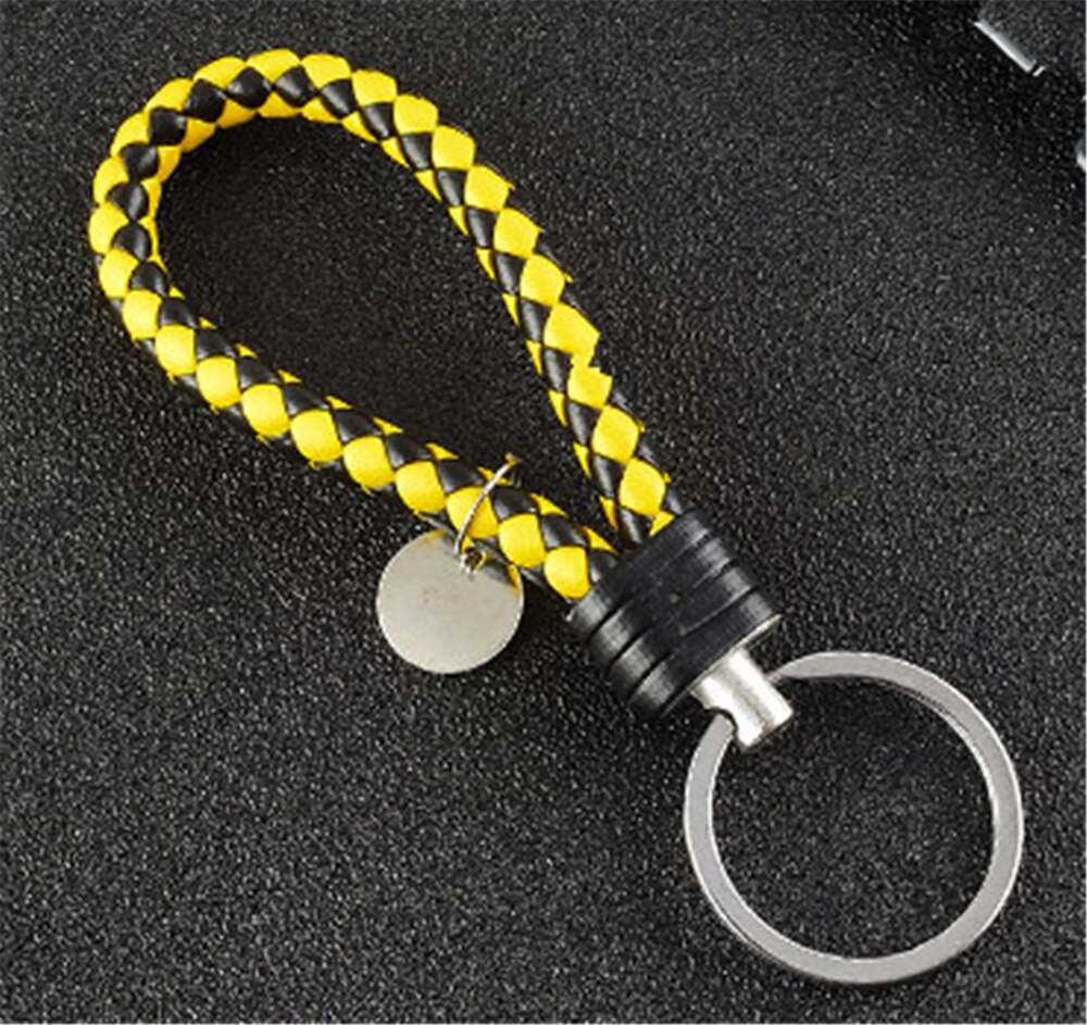 Porte-clés en cuir tressé en forme de voiture, pendentif, corde, diy, pour lexus  is350 gs430 rx400h rx330 is250 es330: Blanc